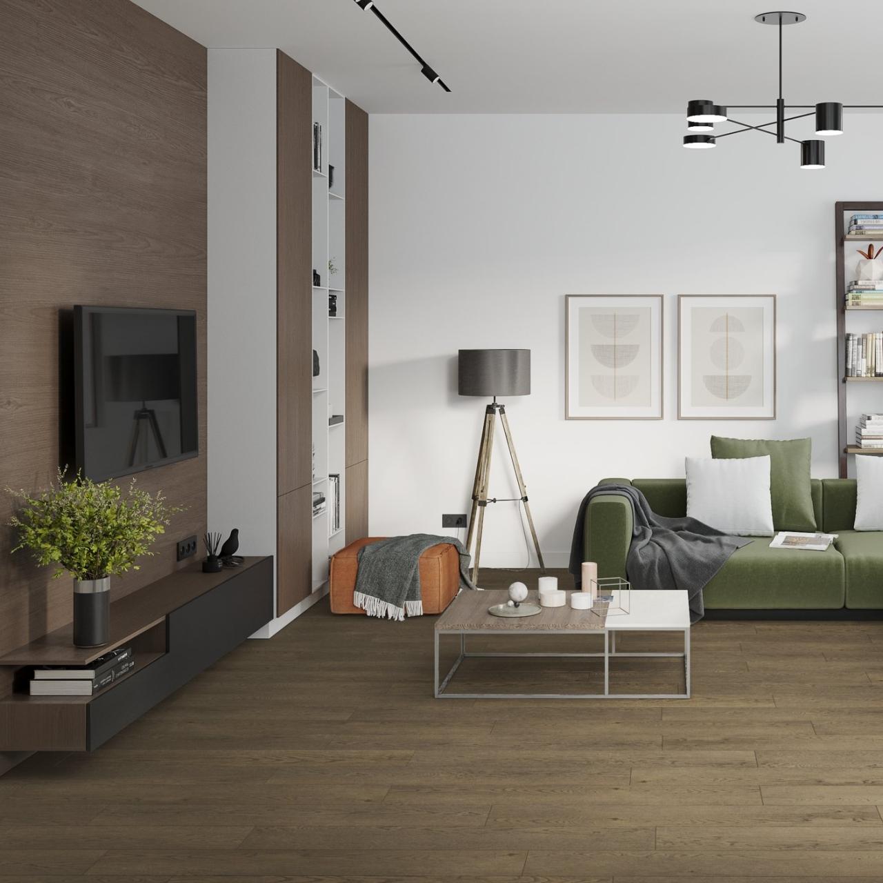 Кварцвинил Damy Floor Family LVT 0030-6-LVT Дуб Мокко