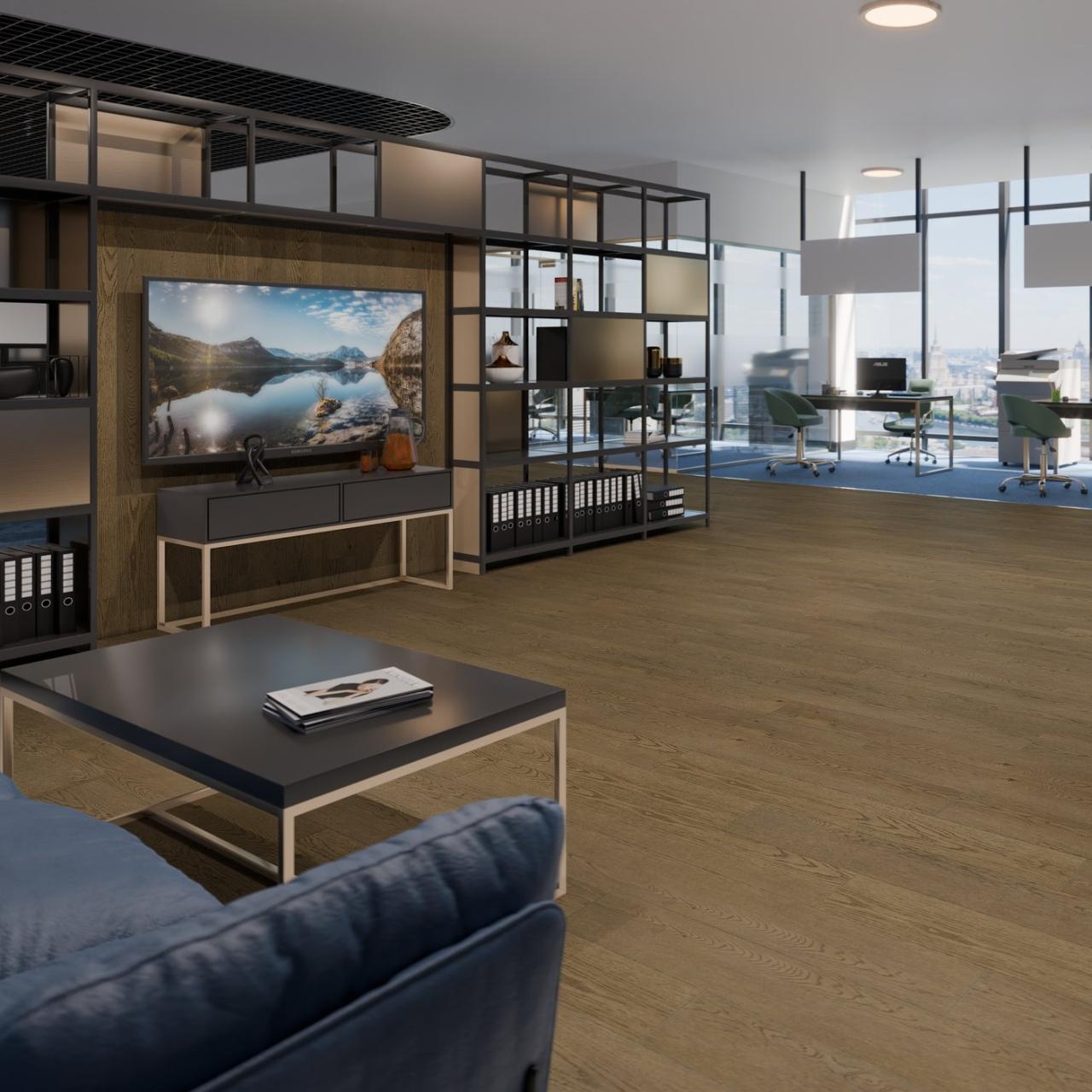 Кварцвинил Damy Floor Family LVT 0030-6-LVT Дуб Мокко