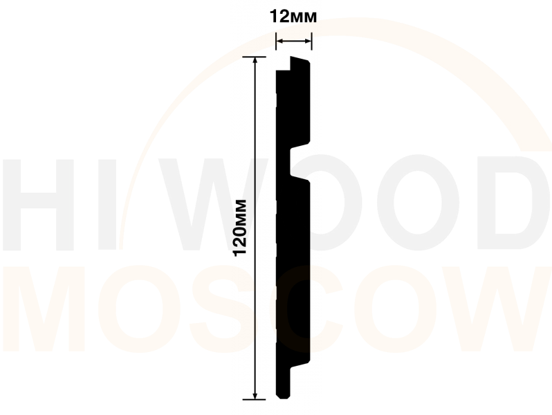 Декоративная панель HIWOOD LV133 BR417K