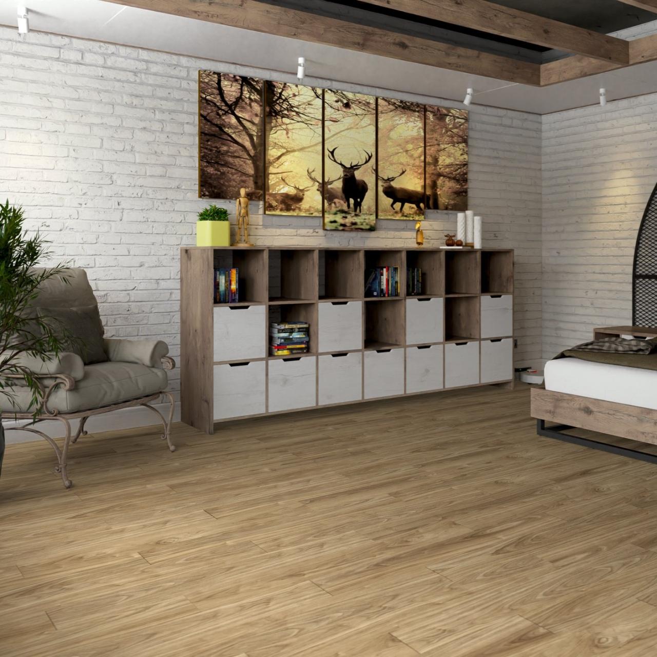 Кварцвинил Damy Floor Family LVT 0036-2-LVT Орех Европейский
