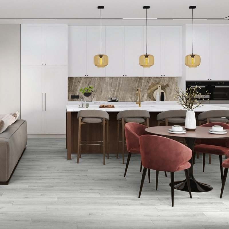 Кварцвинил Damy Floor Family LVT 1536-2-LVT Дуб Альпийский