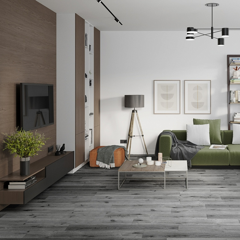 Кварцвинил Damy Floor Family LVT T7020-23-LVT Дуб Сильвер